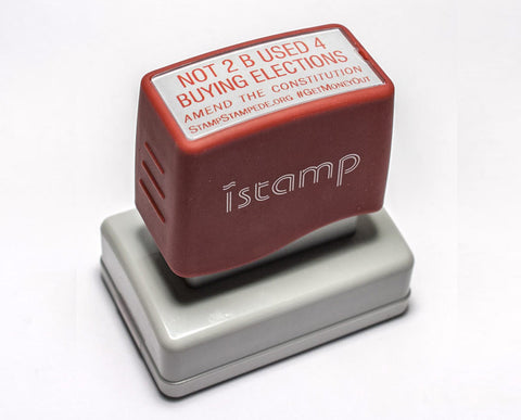 Not 2 B Used 4 Buying Elections - Pre-inked Desk Stamp